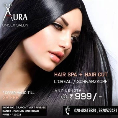Aura Unisex Salon, Kalka road, Pinjore