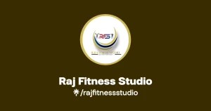 Raj Health and Fitness Club logo