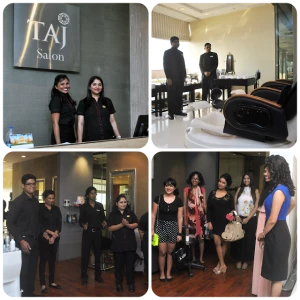 Taj Salon, titarpur, Delhi logo